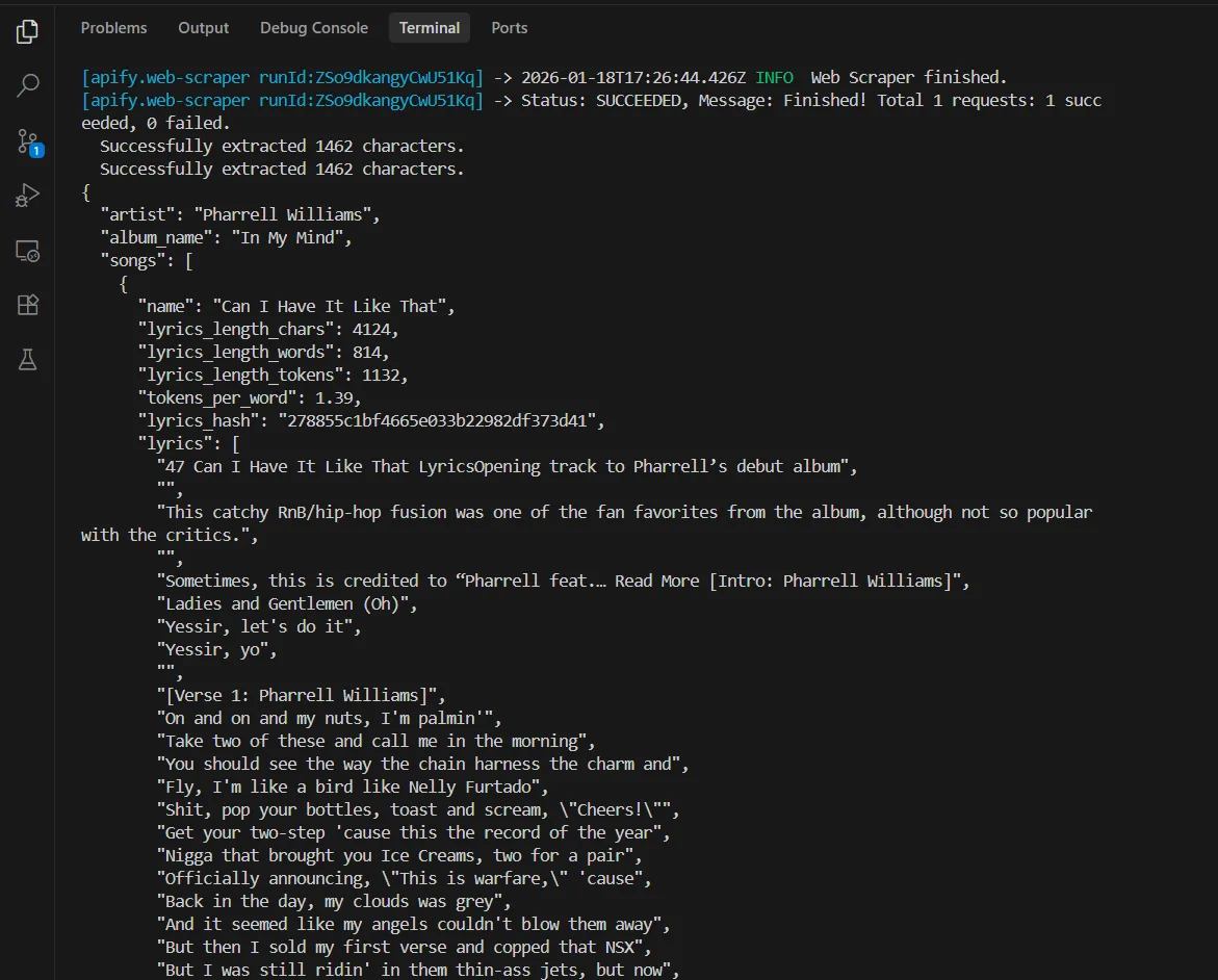 YouTube AI Scraping Agent second screenshot from the GitHub repository